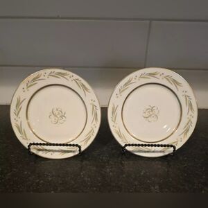 Vintage royal jackson autumn bread plates set of 2